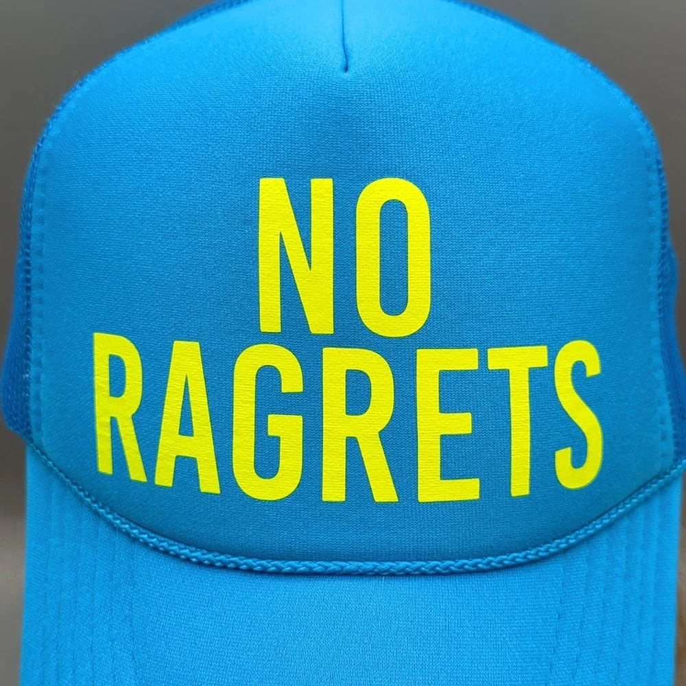 No Ragrets Hat We're The Millers Movie Cap Blue Mesh Rope Foam Snapback Otto